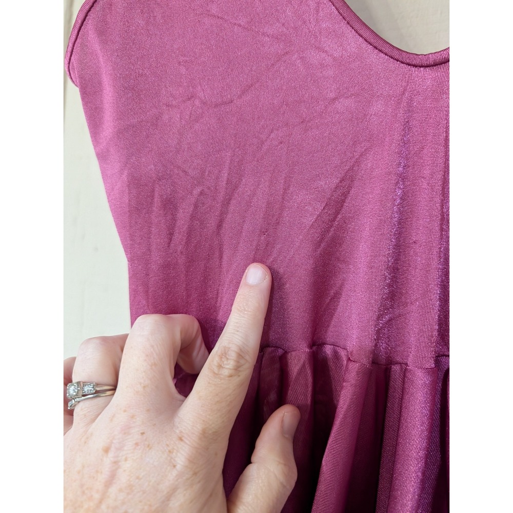 Vintage Olga Bodysilk Babydoll Lingerie Size 2X Rose Deadstock - Picture 11 of 16